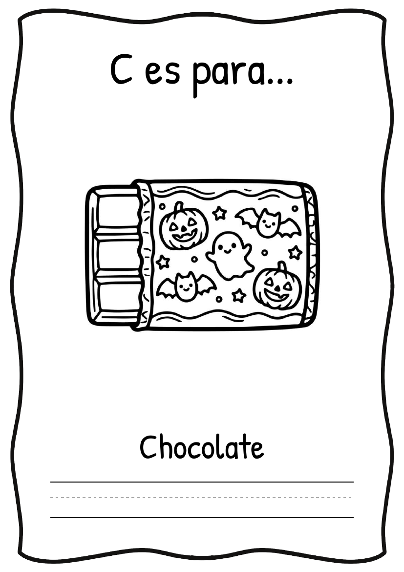 Printable ABC page in Español